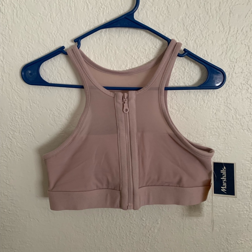 NWT Mauve/Blush Mesh Sports Bra